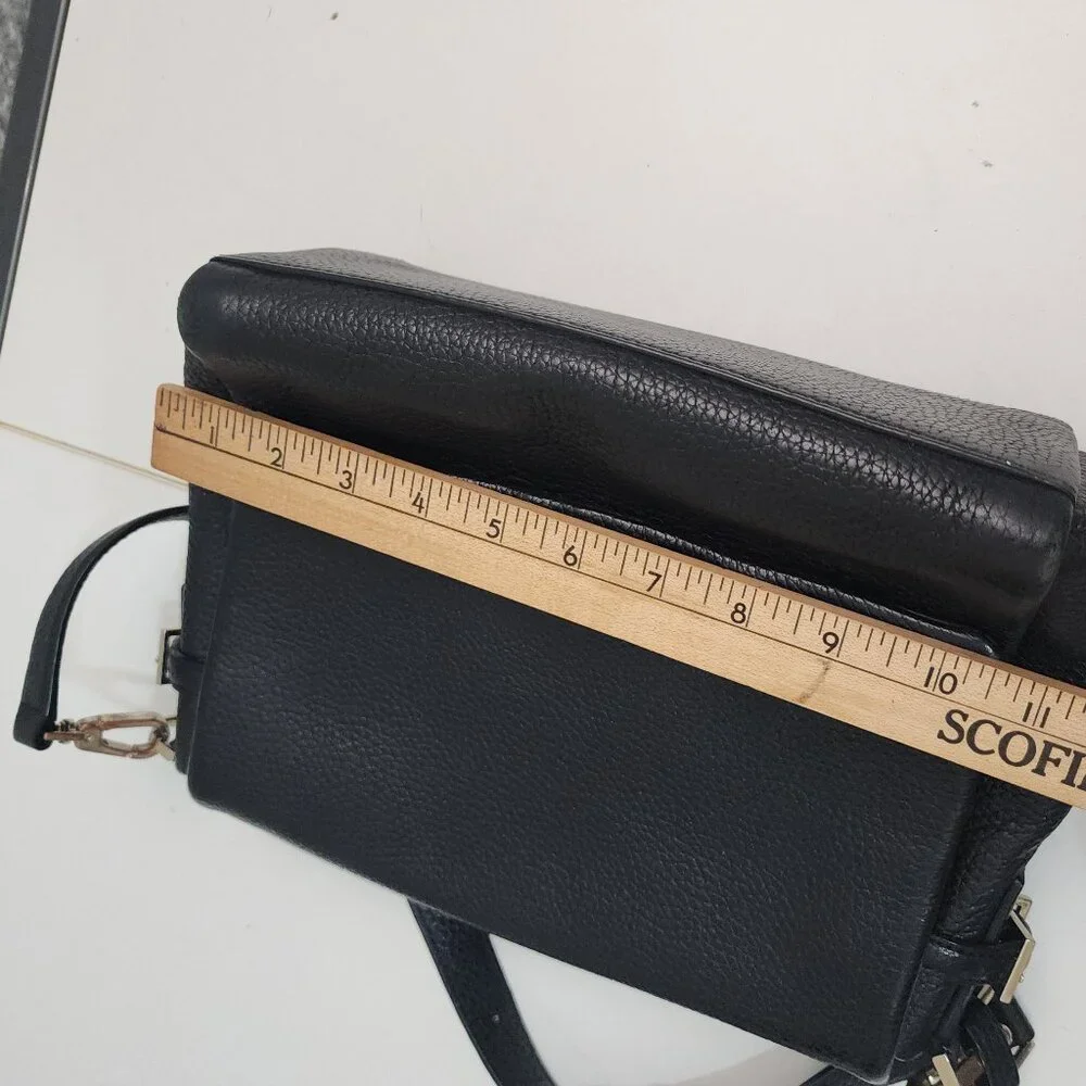 Kate Spade New York Black Pebbled Leather Shoulder Bag Purse